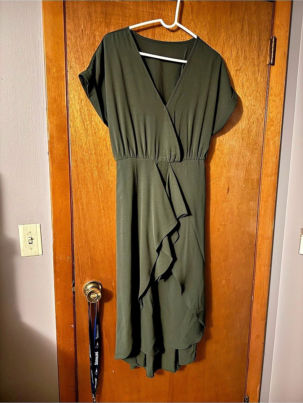 Cupshe Green Midi Wrap Dress Like New